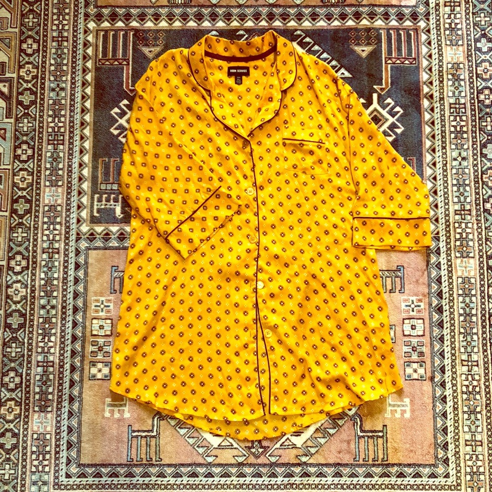 Room service satin night shirt